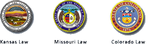 Kansas, Missouri, and Colorado Law Seals